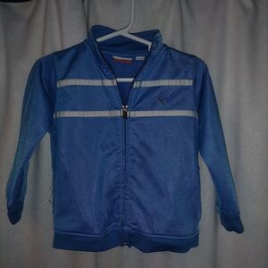 Puma Kids/Toddler Blue Jogger Jacket